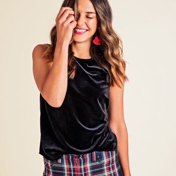 NWT Vineyard Vines Velvet Sleeveless Shell Top - Picture 3 of 8